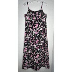 Vintage No Boundaries Maxi Dress Womens Medium Grunge Fairy Tie Back 90s Y2K